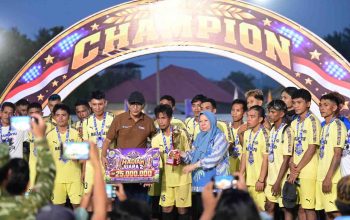 Wakil Gubernur Sulteng Tutup Berani Cup 2026, Forsal FC Salumpaga Raih Gelar Juara