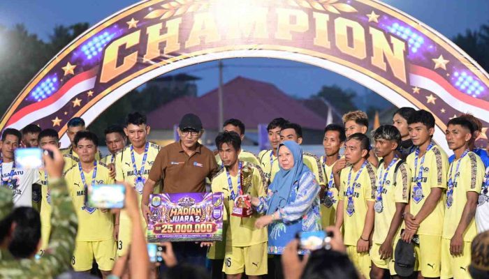 Wakil Gubernur Sulteng Tutup Berani Cup 2026, Forsal FC Salumpaga Raih Gelar Juara