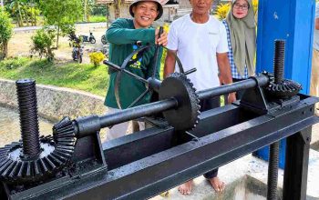 Taufik Buka Pintu Air Bendung Tende Lalos, Petani Diminta Bergerak Cepat Sambut Musim Tanam Okmar